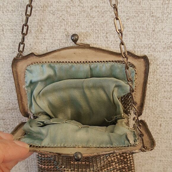 Whiting and Davis Mesh vintage evening bag purse flapper style - Picture 5 of 6